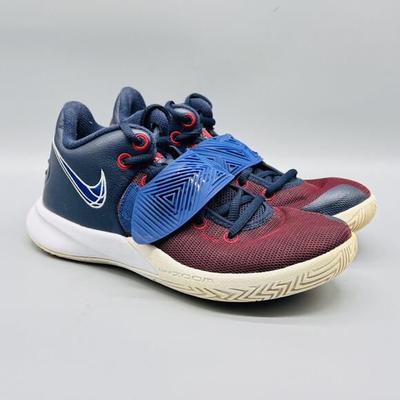 Nike Shoes Mens 6 Blue Red Kyrie Flytrap 3 Zoom Basketball Athletic Sneakers - Picture 2 of 11